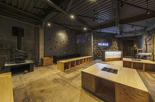 冬季限定滑雪者休息室